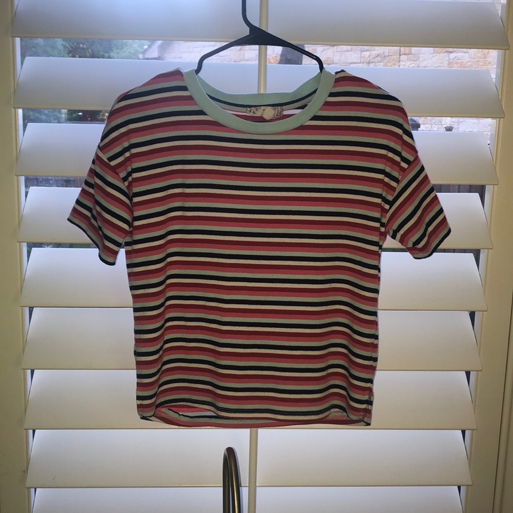 pink republic striped shirt